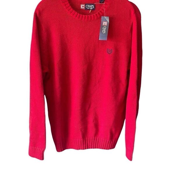 Men's chaps, Ralph Lauren red sweater size small NWT - Picture 1 of 7